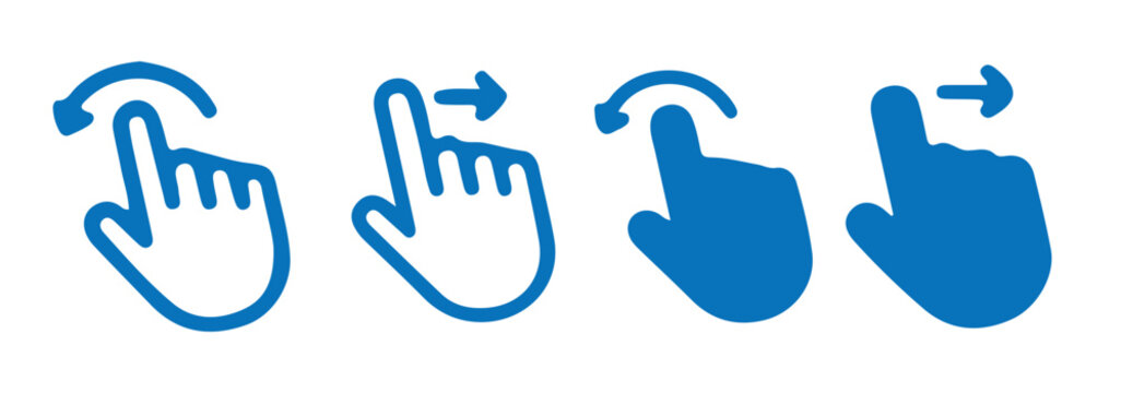 Retro pixel art computer cursor set including arrow, hand pointer and hourglass loading icon vector