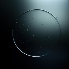 Obraz premium Astronomy circle bubble glass.