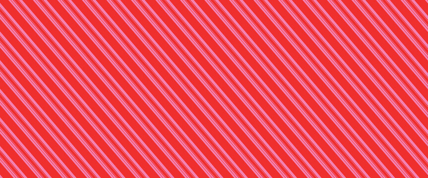 Candy Cane Stripes Seamless Pattern - Diagonal candy cane stripes repeating pattern design