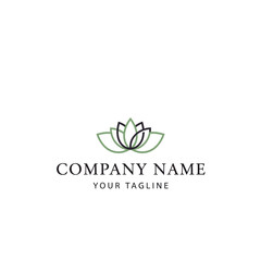 Fototapeta premium Lotus Flower Logo Design Template.