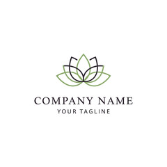 Fototapeta premium Lotus Flower Logo Design Template Vector.