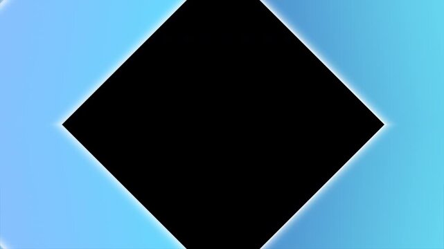Stylish Blue Gradient Transition For Video Editing With Symmetrical Geometric Patterns Sliding Across Transparent Alpha Png Background. Overlay Effect For Presentations And Social Media Content