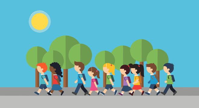 student go to school