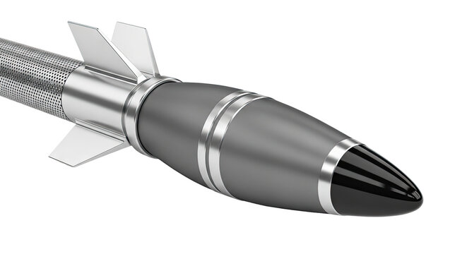 Close-up of a Missile Fin and Nose Cone