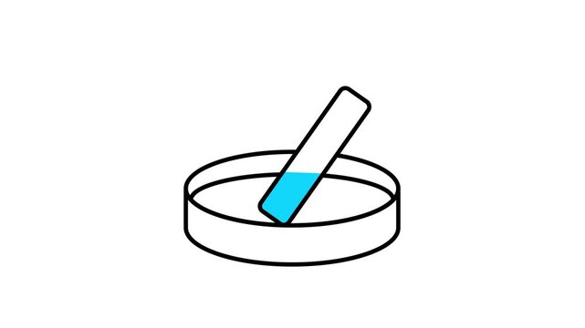 Litmus Paper Animated Icon Video