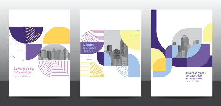 Template vector design set for Brochure, AnnualReport, Corporate Presentation, Portfolio, Flyer, layout modern, posters collection Eps10