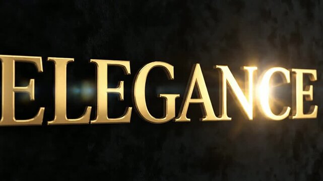 Elegant gold text on black background.
