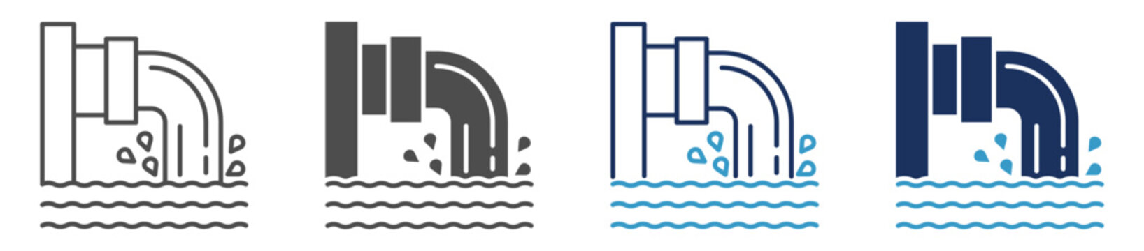 sewer multi purpose icon set