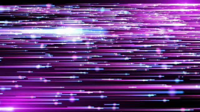 Purple neon glitch lines streaming across screen, seamless loop animation of digital noise and data flow, futuristic cyber background, dynamic motion
