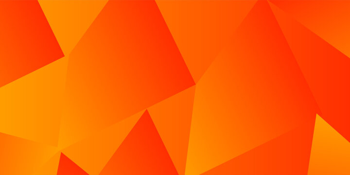 Abstract Low Poly Geometric Vibrant Orange Triangle Pattern Background,10eps,