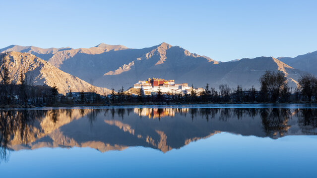 budalago mountain lake reflection
