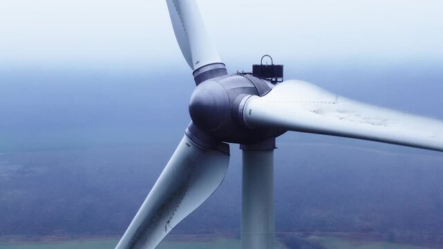 Wind turbine blades generating renewable energy