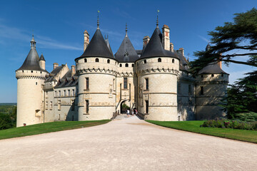 Fototapeta premium Chateau de Chaumont sur Loire stands tall in Chaumont France