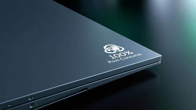 Sleek Laptop Close-Up Showcasing Modern Technology and Durable Design in High-Tech Product Photography