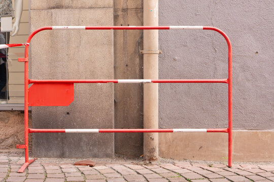 Red Safety Barrier Railing