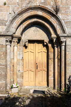 Romanesque Main Portal of San Pedro de Garab&aacute;s Church, 12th Century, Maside, Ourense
