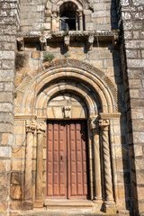 Romanesque Portal with Solomonic Columns of the Church of Santa Maria de Gomariz, 12th-13th Century, Spain © Nandi Estévez