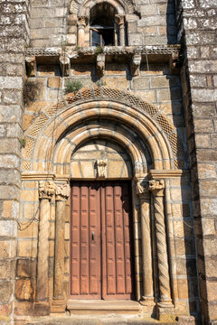 Romanesque Portal with Solomonic Columns of the Church of Santa Maria de Gomariz, 12th-13th Century, Spain