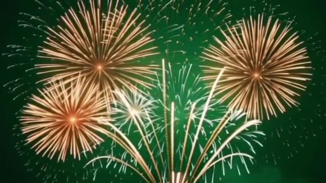  fireworks  green screen background video.