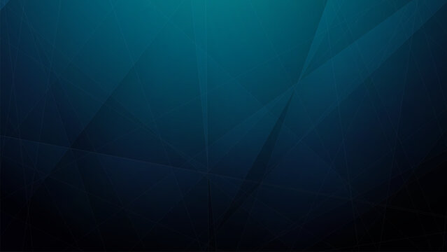 Deep blue hues form angular, geometric patterns. Dark gradients create a modern, minimalist aesthetic