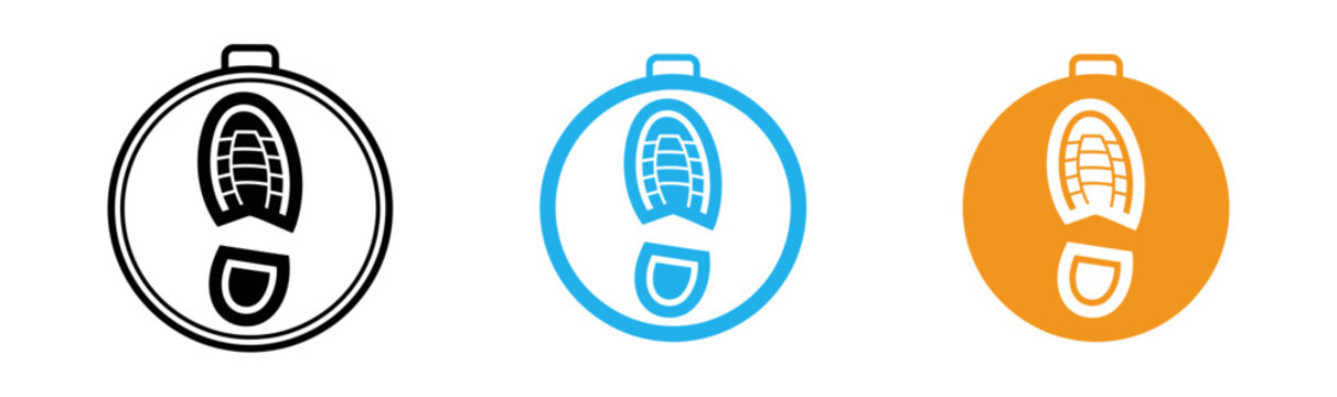 Two shoe insoles blue and orange foot support and comfort