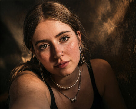 Emotionales Frauenportrait