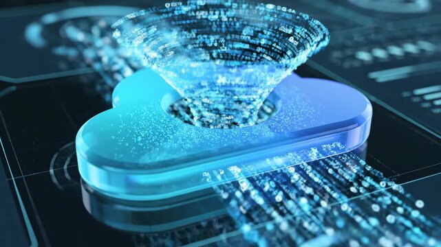Cloud Computing Concept Visualizing Data Storage in Dynamic Cloud Environment