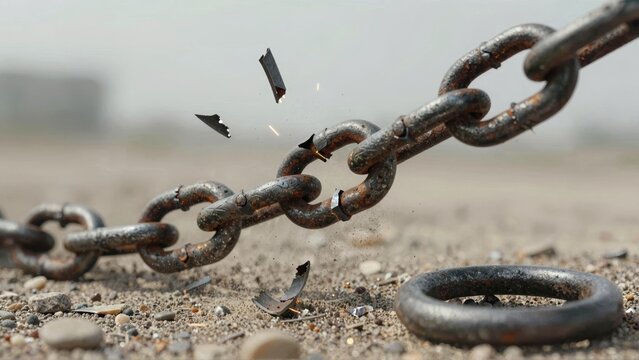 Explosive chain disintegration