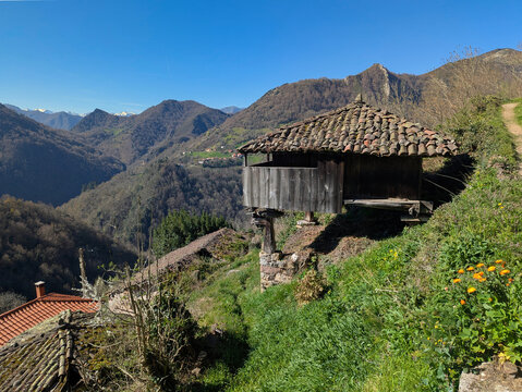 Quintanal village, Belmonte de Miranda, Asturias, Spain