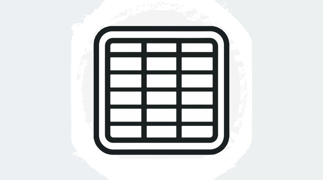 Simple table icon representing data organization and information storage.