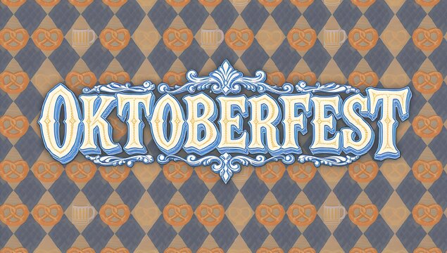 oktoberfest banner design, german festival background