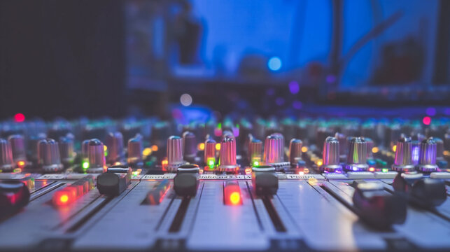 Professional Studio Audio Mixer for Music Production and Sound Engineering