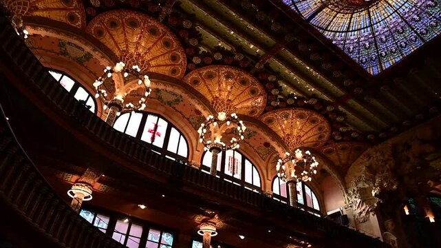 Palau de la M&uacute;sica Catalana, Barcelona, ​​Spain
