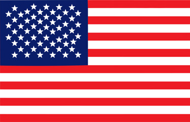 Fototapeta premium The american flag stars and stripes representing freedom and unity