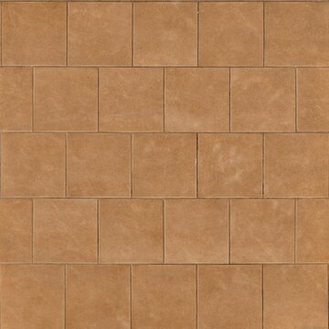 Clean Square Brick Wall Detail with Tan Color and Rectangular Shapes