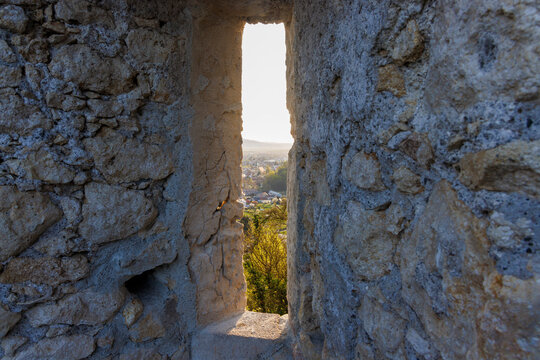 Ruins of Samobor Old Town castle above Samobor, Croatia