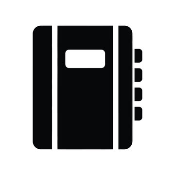 minimalist expense notebook icon