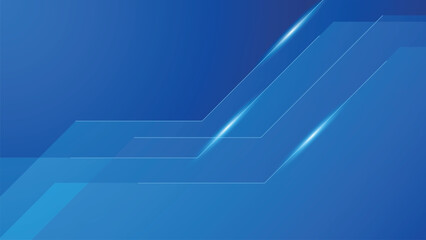 Modern blue abstract polygon background with diagonal geometric patterns, glowing light effects, and sleek technology theme © Trivic