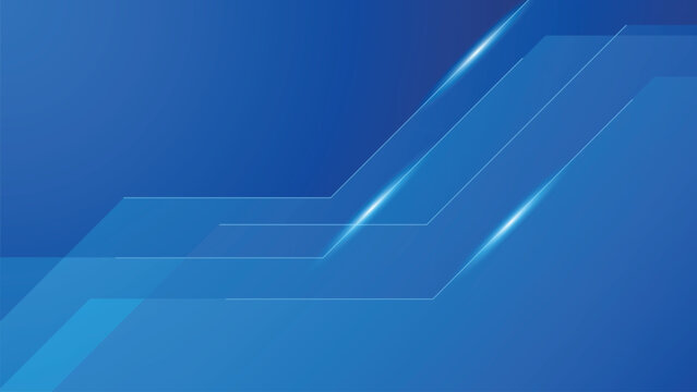 Modern blue abstract polygon background with diagonal geometric patterns, glowing light effects, and sleek technology theme