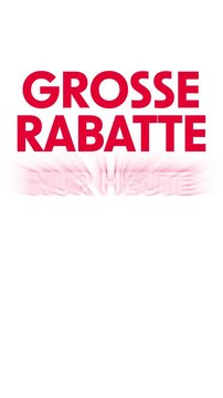 Grosse rabatte nur heute Animierte Fenster f&uuml;r Social Media, Unternehmen oder Online-Verk&auml;ufe.