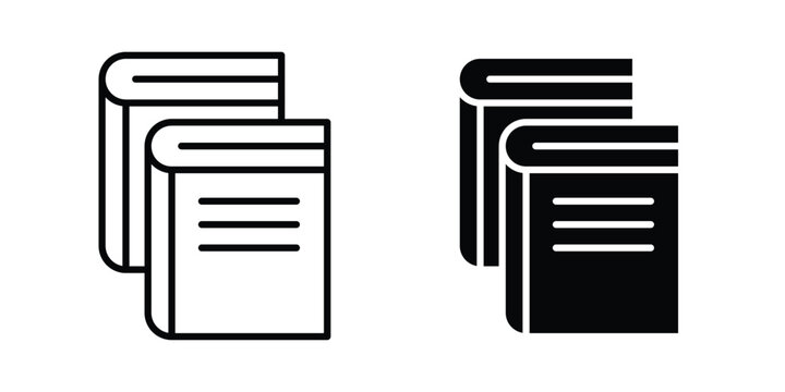 Reference data icon clip art collection. Editable stroke icons