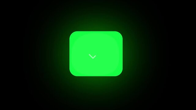 Digital Contactless Payment Animation - Abstract Mobile Wallet Interface with Green Pay Button and Signal Waves 