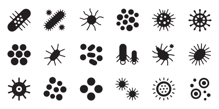 Comprehensive Set of Microorganism and Pathogen Icons for Medical Research