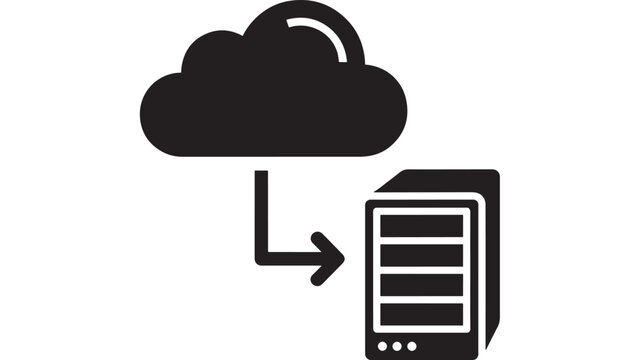 Cloud weather forecast icon with lightning bolt and document paper symbol for storm warning app interface