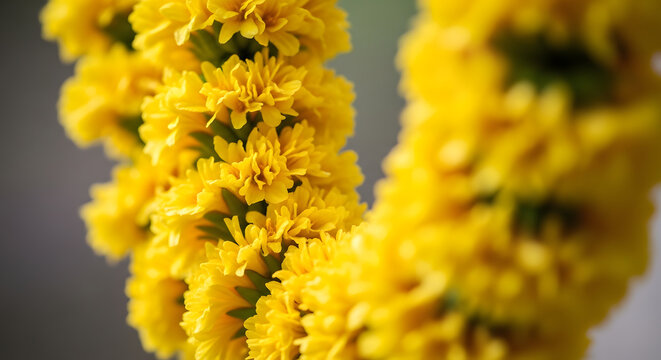 Golden Konna Flowers Blooming in Spring, Traditional Symbol of Vishu and Onam Festival in Kerala