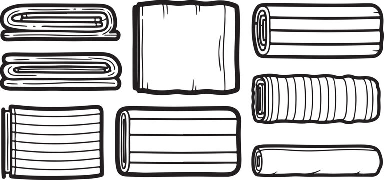 An array of geometric 3d shapes including cubes, cylinders, and a sphere. Vector