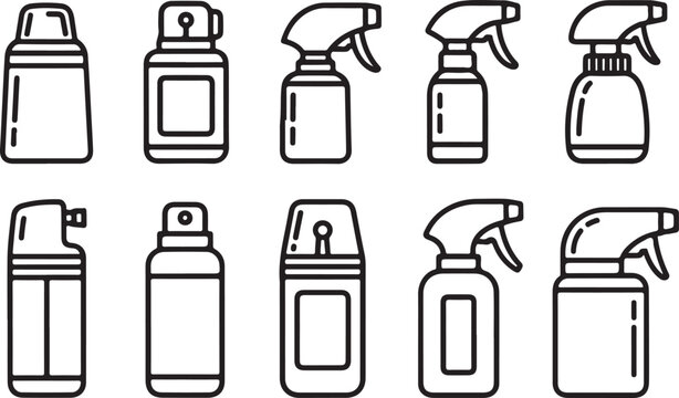 Various styles of classic and modern handbags and purses in line art Vector