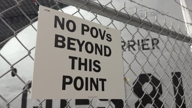 No POVs beyond this point sign 4k
