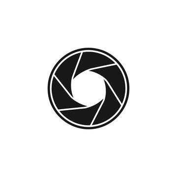 Camera shutter icon graphic design.