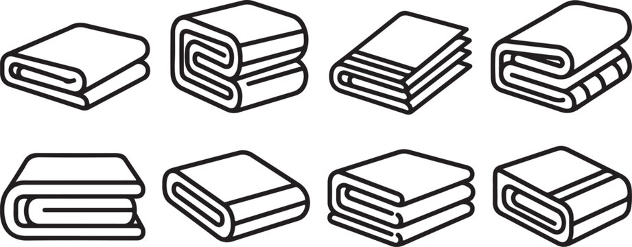 Step-by-step illustrations of various folding and wrapping techniques Vector